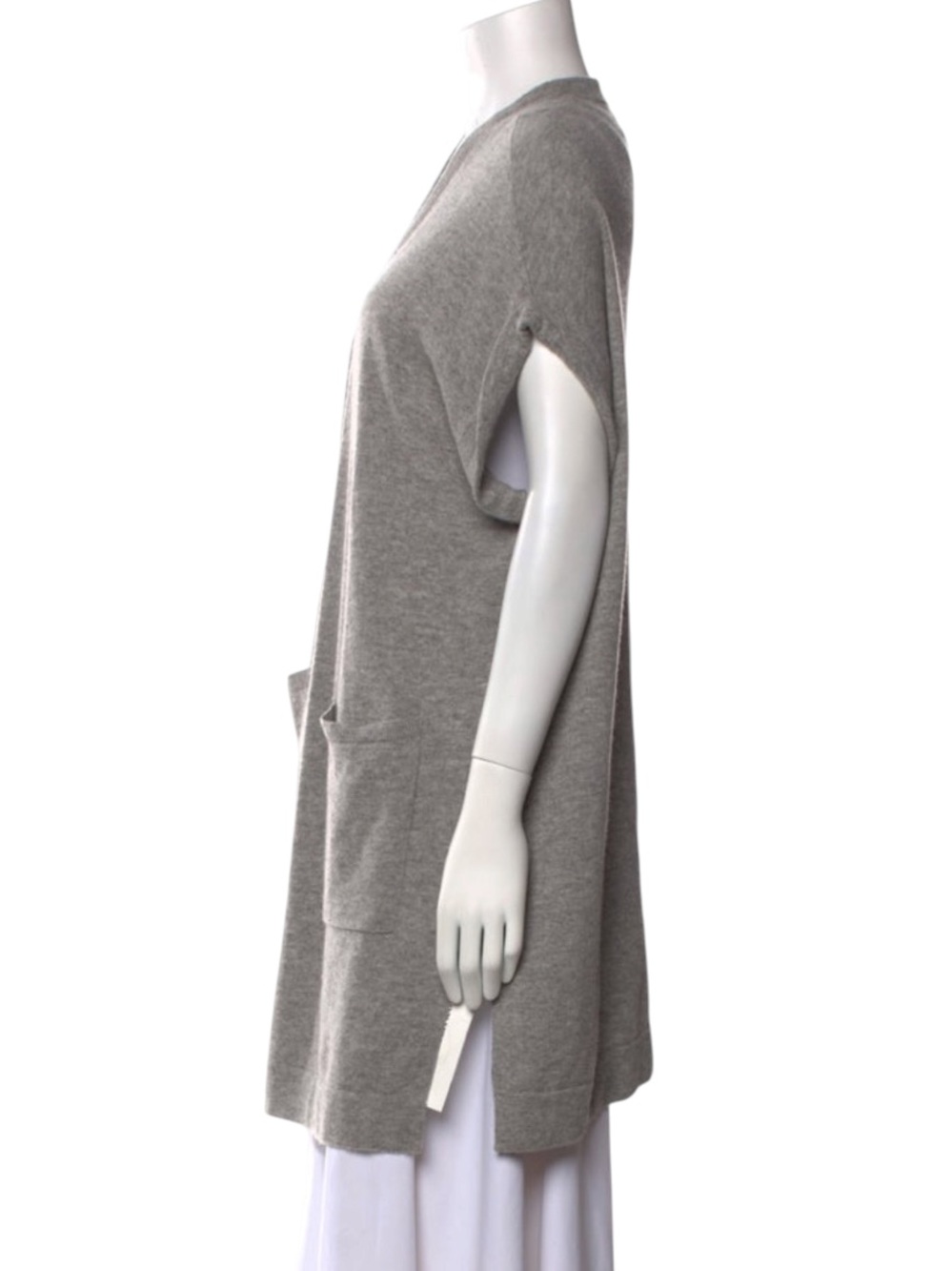 Vince 100% Cashmere Open Front Pocket Short Sleeve Softest Kimono Size Small